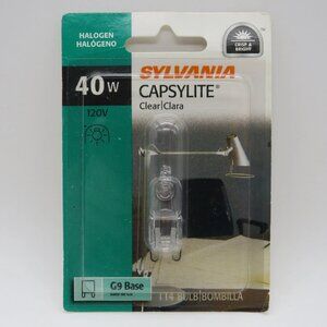 Sylvania 40W 120V Capsylite G9 T4 Clear Halogen Lamp x09436